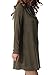 Levaca Womens Long Sleeve Button Deco Neck Loose Casual Tunic Dress Army Green M
