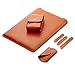 LAPOND 4 in 1 Bundle 13 Inch Laptop Sleeve Case for MacBook Air and MacBook Pro 13.3 Inches (4 in 1 Bundle, Light Brown)