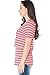 Smallshow Women's Maternity Nursing Top Short Sleeve Stripe Breastfeeding T-shirt (XL)