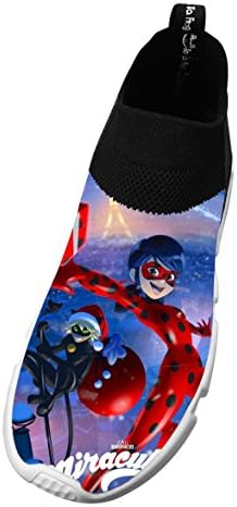 Miraculous Ladybug Womens Running Shoes Sneakers Fashion Fly Knit 6 D(M) US