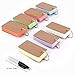 350 Pieces 3.5 x 2.2 Inches Multicolor Kraft Paper Binder Ring Easy Flip Flash Card/Study Cards/Memo Scratch Pads/Bookmark/Note Card/Index Card Stock/DIY Greeting Card(50 Sheets per Set)