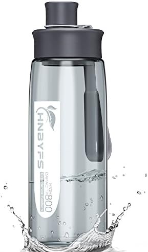 HNBYFS Sports Water Bottle 28oz with Handle, BPA Free and Leak-Proof
