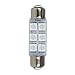 Partsam 44mm Festoon 561 562 211-2 LED Light Bulbs Car Interior Dome Map Reading Lights 561 562 564 570 571 577 578 211-2 212-2 214-2 Bulbs - Green 4Pcs