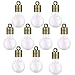 WINOMO Mini Glass Wish Bottles Jars with Cap, Bulb Shaped, Pack of 10 (Clear)