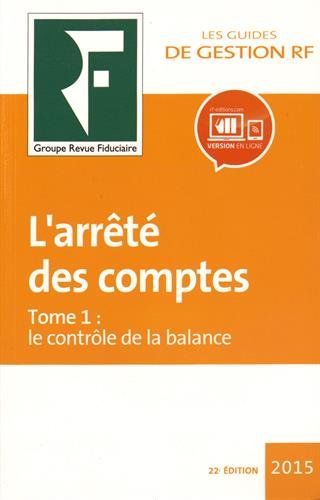 L' arrêté des comptes