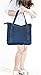 YunZh Denim Tote Bag Casual Style Lightweight Classic Retro Travel Shopper Shoulder Handbag