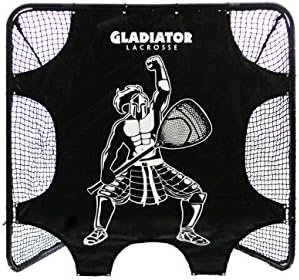 Gladiator LacrosseGoal Target Shooter Beginner Intermediate Level - Gladiator Design, Black and White