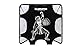 Gladiator Lacrosse Goal Target Shooter Beginner Intermediate Level - Gladiator Design, Black and White