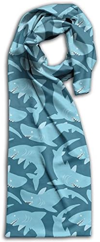 Shark Pattern Scarf Comfortable Beautiful Women Simple Printing
