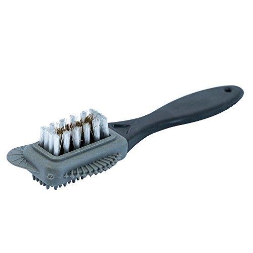 Cadillac Premium Boot Brush Cleaner - 4-Way Suede & Nubuck Leather Upper Shoe Brush - Multi-use Cleaner Brush Tool