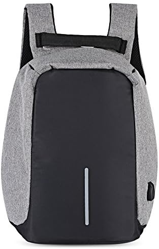 Big 35L Anti-theft Multifunction Travel School USB Port Backpack Daypack for Men AiCustom Laptop Backpack with USB Charging Port Large Capacity Waterproof School Bag Lightweight (Grey)