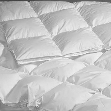 260 TC Twin Extra-long Canadian White Goose Down Comforter 64X93 Standard Fill 22 oz-"La Palma" Collection