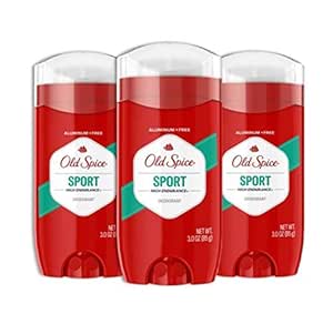 Old Spice Aluminum Free Deodorant for Men, High Endurance Sport, 3 Oz Each, Pack Of 3