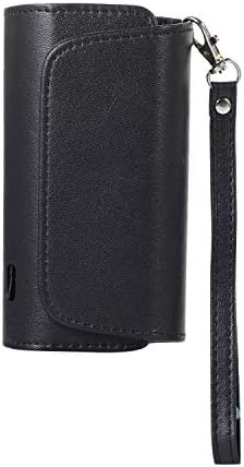 HEZONG New Iqos 3.0 Electronic Cigarette Case Iqos3 Duo Leather Case Portable with Hand Rope Cigarette Case Storage 4Th Generation Side Open Portable Pu Leather Scratch Waterproof Iqos3 Case Cover