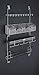 Longstem Organizers Men's Over The Door or Wall Hanging Tie and Belt Rack Valet 9100 in Silver for Men's Organization