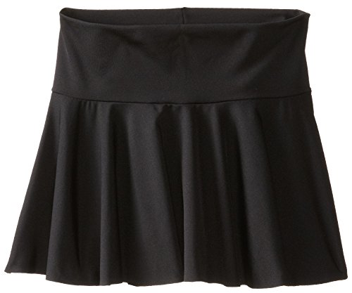 Clementine Little Girls' Microfiber Pull-On Skirt,Black,42100