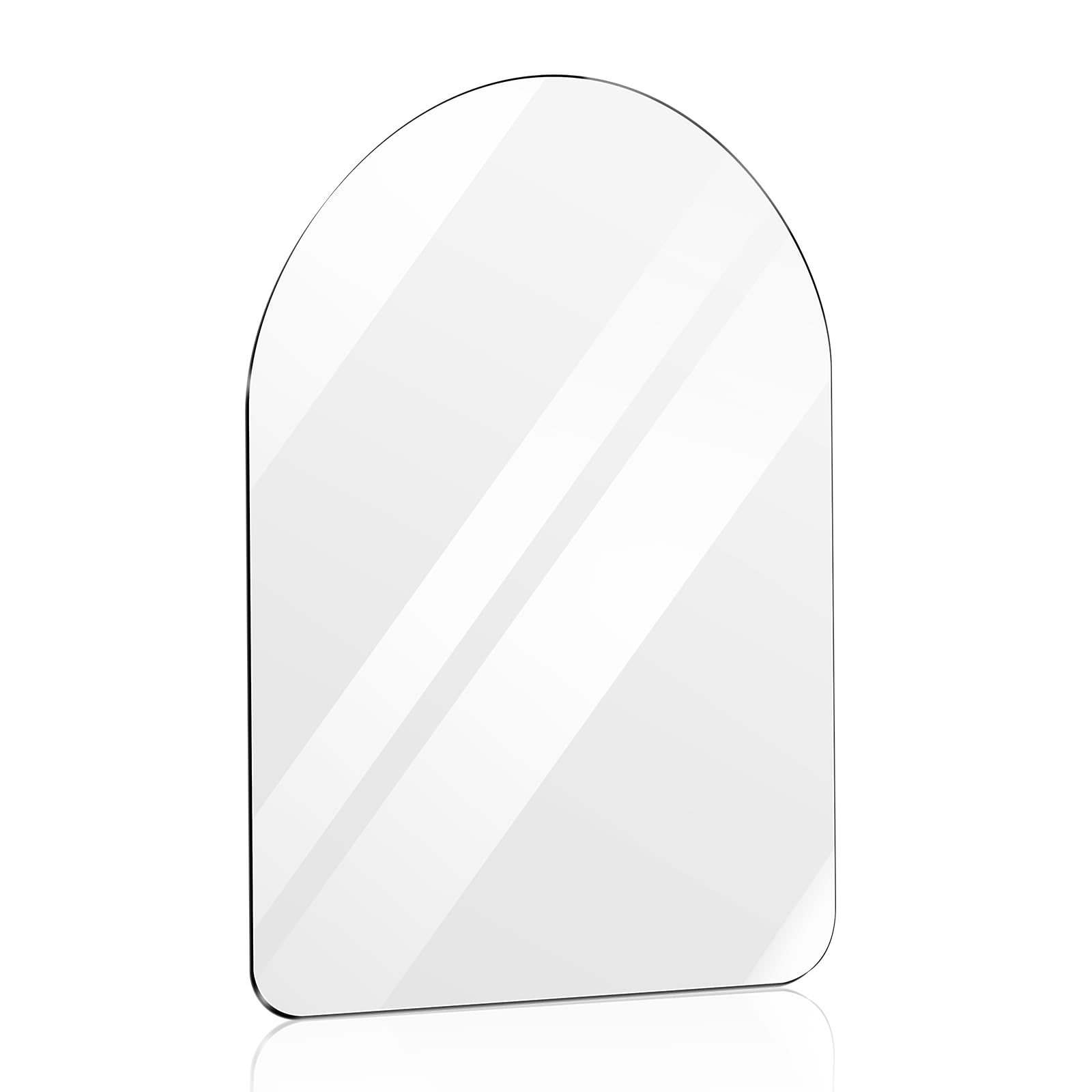 Photo 1 of Yalikop Magnetic Locker Mirror Small Real Glass Mirror with 2 Pcs Magnetic Backing for School Bathroom Household Refrigerator Locker Accessory Workshop Toolbox Office Cabinet(Arch)