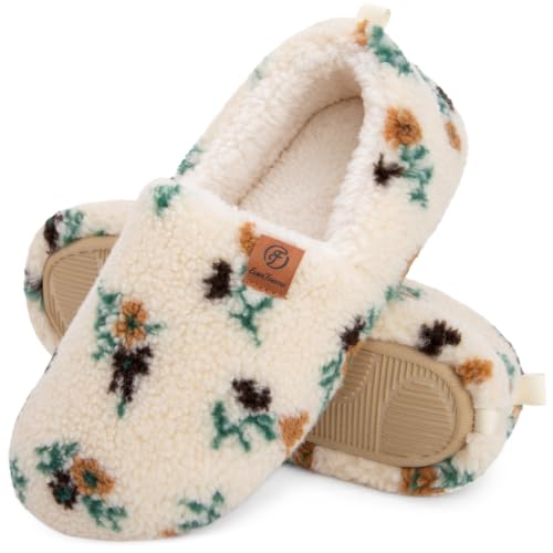 EverFoams Women’s Curly Memory Foam Slippers