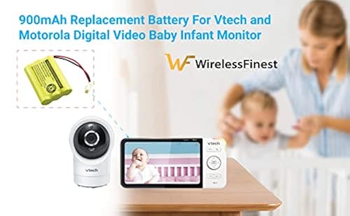 900mAH Battery Replacement Rechargeable for VTech Video Baby