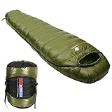 Anyoo Mummy Goose Down Sleeping Bag Ultralight Portable 3 Season for Backpacking Hiking Camping Indoor & Outdoor Use for Adult