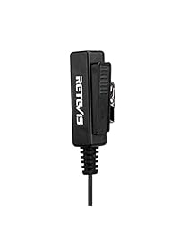 Retevis Covert Tubo acústico Auricular 2 Pin PTT para Kenwood Quansheng tyt Baofeng UV5R 888S Retevis h-777 2 Way Radio Walkie Talkies (5 Pack)