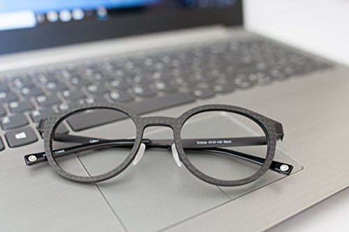 Blue-Light-Blocking-Computer-Gaming-Glasses-Carbon-Fiber-Ultra-Lightweight-Round-by-UMIZATO-Men-and-Women-FDA-Approved-Better-Sleep-Anti-Glare-Reduce-Digital-Eye-Strain-Anti-Fatigue-Black