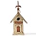 Glitzhome Tall Church Hand Painted Wood Birdhouse, 13.11