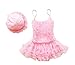 Taiycyxgan Girls Princess Lace Layer Swimsuit TuTu Dress One-Pieces Swimwear Tankini