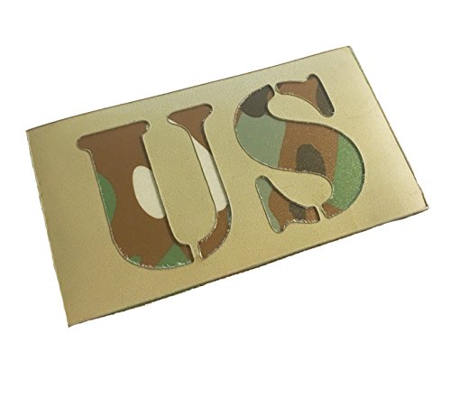 OCP Multicam - Tactical USA 2" x 3.5" THERMAL US REFLECTIVE Patch Square (HOOK/LOOP) Back
