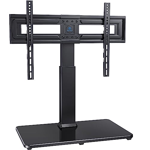 PERLESMITH Swivel Universal TV Stand for 3765,70,75 inch LCD OLED Flat/Curved Screen TVsHeight