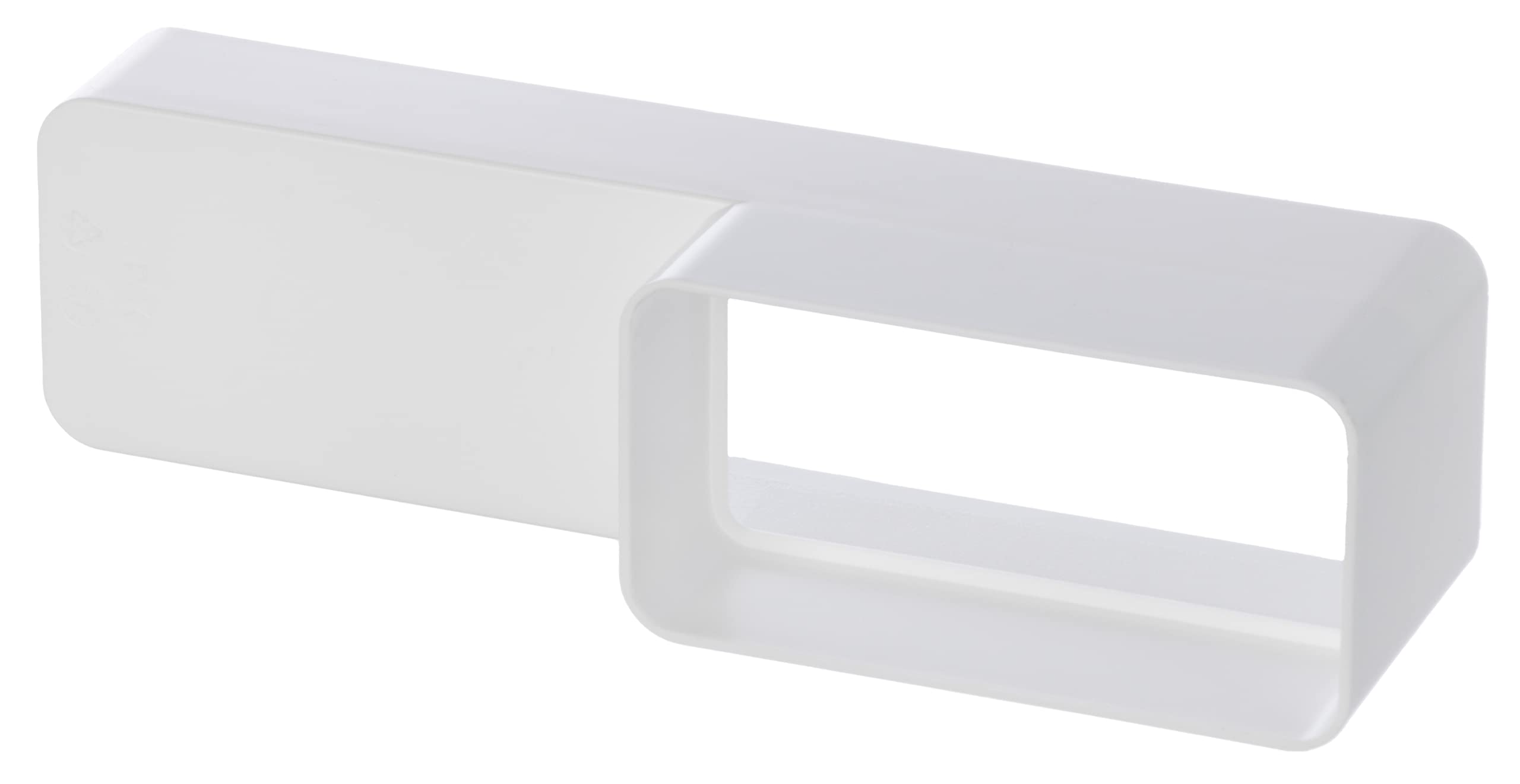 220x55mm - 110x55mm Rectangular Ducting Reducer - Flat Channel Connector Adapter