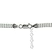 Hoops & Loops 925 Sterling Silver Mesh Design Anklet for Women Teen Girls, Silver