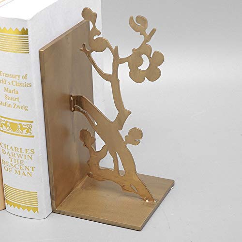 MQW Modern Creative Plum Metal Bookend Magazine Shelf Fashion Home Living Room Bedroom Hotel Cafe Decoration 22 10 22CM Delicate and Beautiful - Thumbnail 5