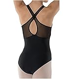 Arshiner Children's Tank Leotard with Mesh Back