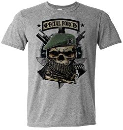 US Army Special Forces Ranger T-Shirt Infantry Grey Tee By Goliath74
