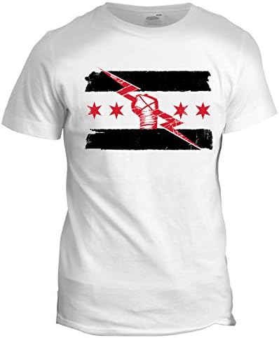 DesignTshirtsDirect cm Punk Inspired UFC MMA Wrestling Gym Bodybuilding WWF Wrestler T Shirt White