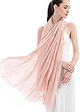 Premium Women Extreme Soft Scarf Wrap Shawl For Any Season, Super Size, Rich Color Choice ( Pink )
