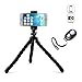 Xiner Mini Flexible Octopus Tripod with Bluetooth Remote Shutter and Universal Phone Holder for iphone Smartphone and Camera
