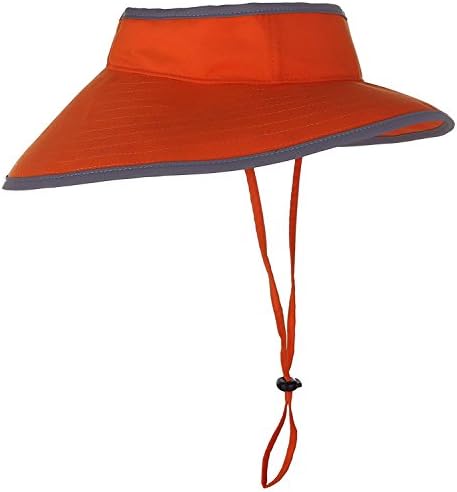 Neck Sun Shield Summer Shade Hat Visibility Size Small Safety ORANGE