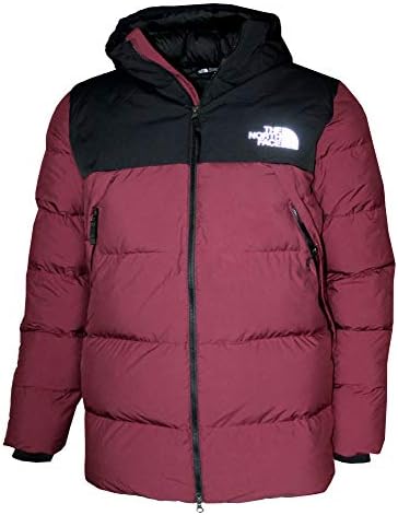 north face red puffer coat