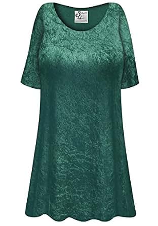 green velvet plus size top