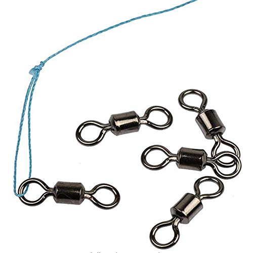 angelwirbel,Angeln Barrel Swivel angelwirbel 210 stücke Hochfester Edelstahl Angeln Rollen Swivel Kugellager Swivel Mit… – Bild 7