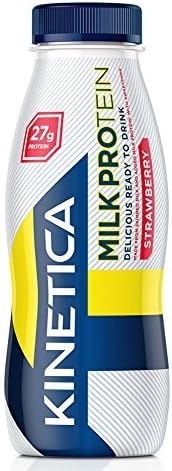 Kinetica Sports 12 x 330 ml Strawberry Milk Protein RTD Milk Beverage by Kinetica Sports