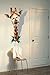 Giant 3D Faux Stag Head Wall Art Sculpture Indoor PVC Self Adhensive Wall Decals