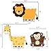 45 Pack Zoo Animal Cupcake Toppers Cupcake Wrappers For Jungle Safari Baby Shower Decorations,Kids Birthday Party Supplies