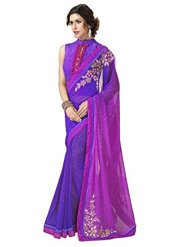 Sahiba Women's Georgette Designer Saree VC012