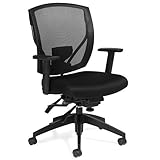 Atwater Mesh MidBack MultiAdjustment Task Chair Black Mesh Fabric Seat/Black Mesh Back/Black Frame