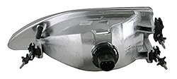 TRQ 2 Piece Headlight Assembly Set Halogen Driver