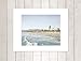 Santa Monica Wall Art, California Coastal Beach Decor, 8x10 Matted Print ‘Santa Monica Seaside’