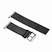 Stripe Woven Nylon Leather Band Strap Stylish Replacement Wristband Bracelet Compatible with 44mm 42mm Apple Watch Series 4/3/2/1 (Black Green Red)